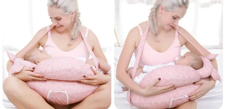 CozyCradle Pillow- Pink Deer