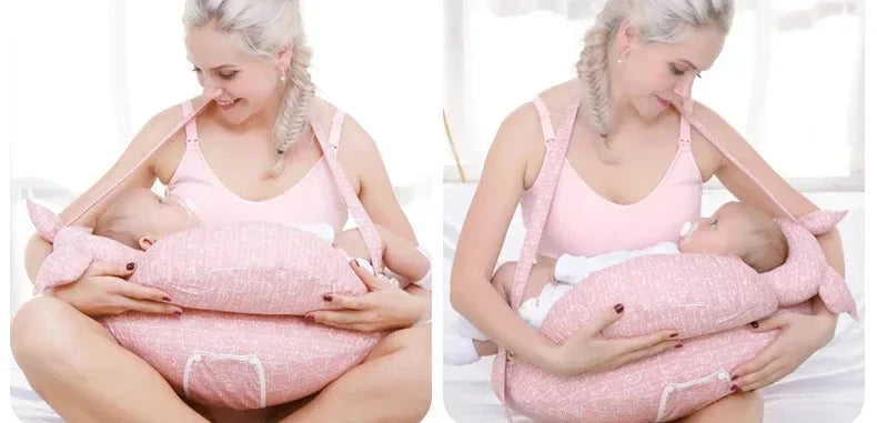 CozyCradle Pillow- Pink Whale